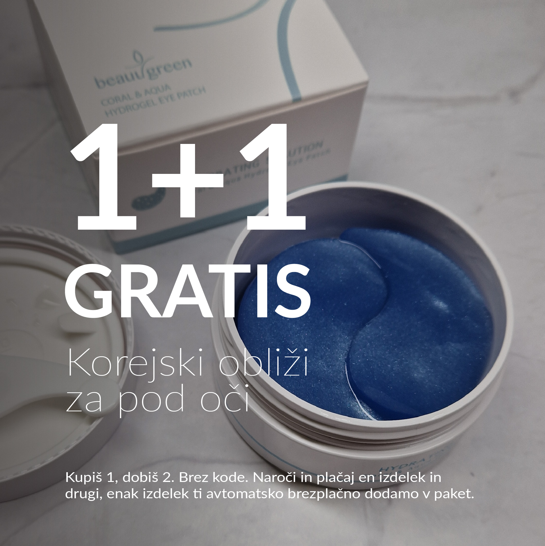 Set obližev s kolagenom in izvlečkom koral